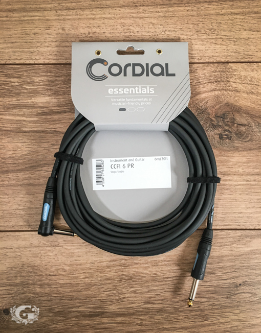 Cordial CCFI6PR Guitar Cable Straight-Angled 6m