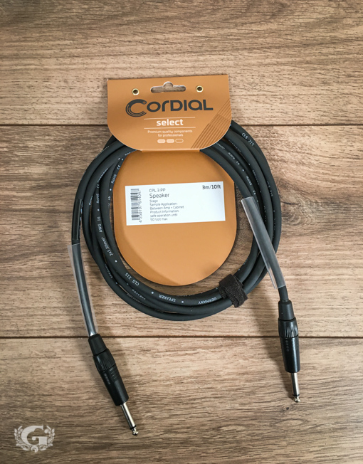 Cordial CPI3PP Select Guitar Cable Straight-Straight 3m