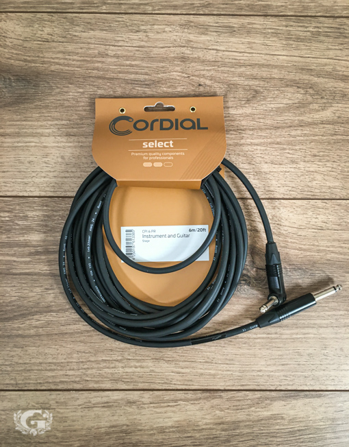Cordial CPI6PR Select Guitar Cable Straight-Angled 6m