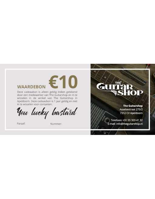 The Guitarshop Cadeaubon € 10,-