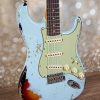 Fender Custom Shop 1960 Stratocaster Aged Sonic Blue over 3-Color Sunburst Heavy Relic