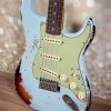Fender Custom Shop 1960 Stratocaster Aged Sonic Blue over 3-Color Sunburst Heavy Relic