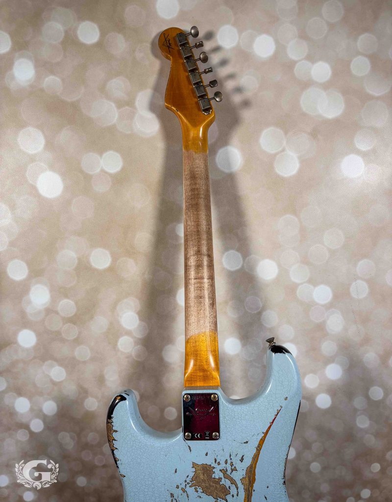 Fender Custom Shop 1960 Stratocaster Aged Sonic Blue over 3-Color Sunburst Heavy Relic