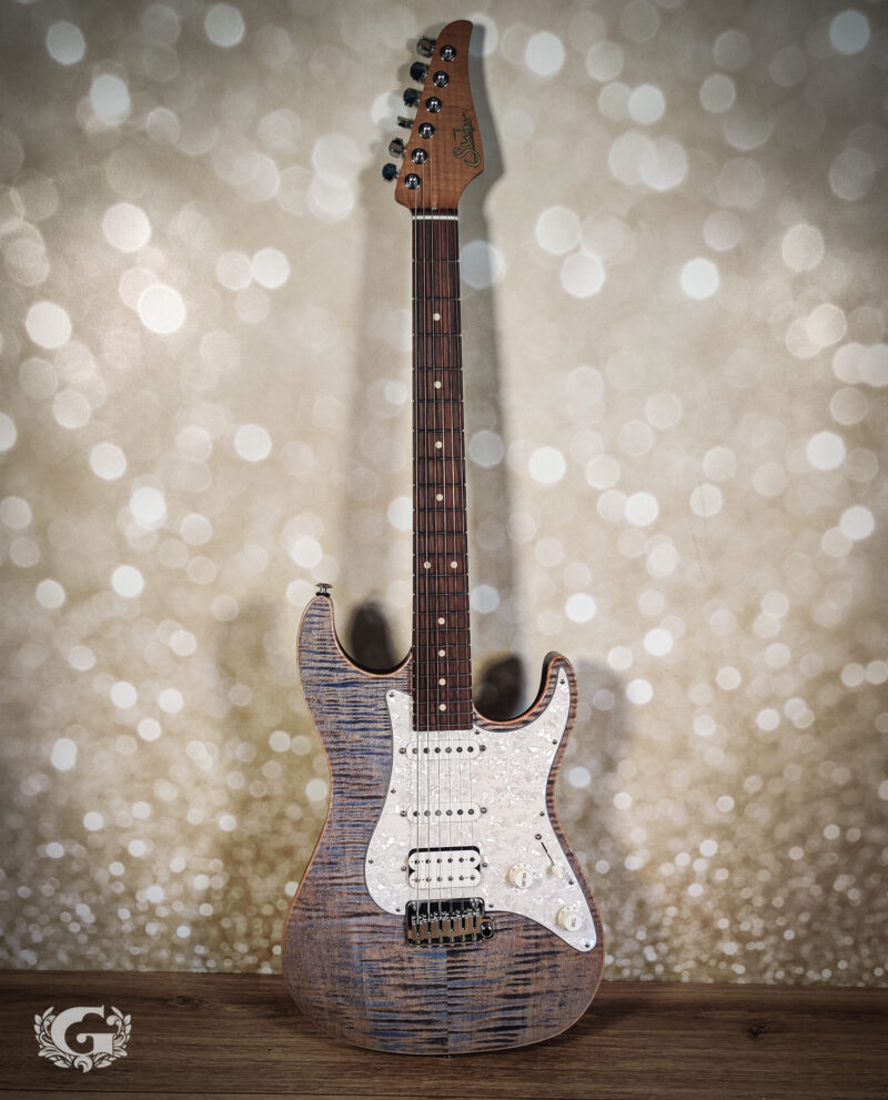 Suhr Standard Plus HSS Pau Ferro Trans Blue Denim Slate