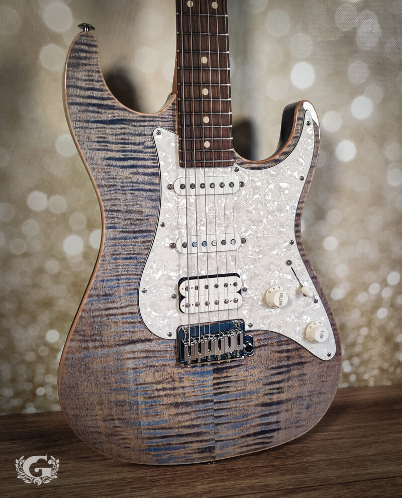 Suhr Standard Plus HSS Pau Ferro Trans Blue Denim Slate