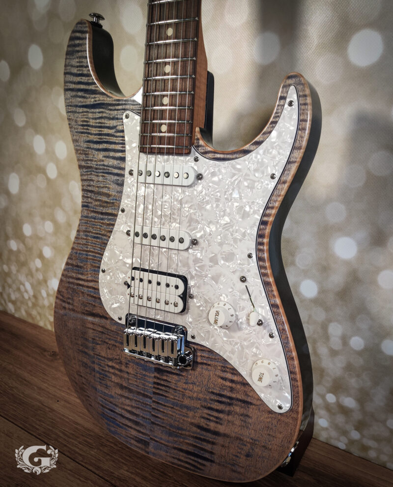 Suhr Standard Plus HSS Pau Ferro Trans Blue Denim Slate