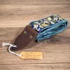 Holy Cow Straps Custom - Deep Blue Yellow Flower
