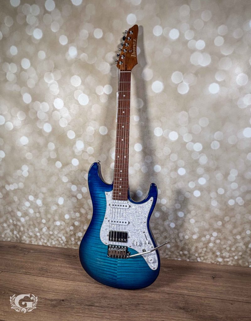 Ibanez AZ22S1F Transparent Turquoise Burst