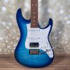 Ibanez AZ22S1F Transparent Turquoise Burst
