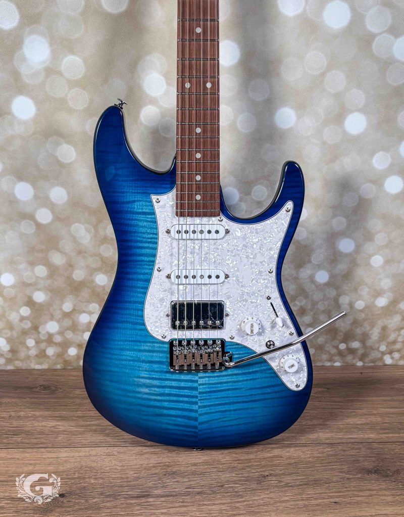 Ibanez AZ22S1F Transparent Turquoise Burst